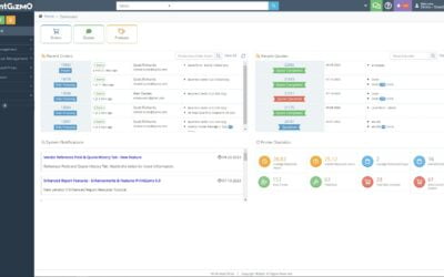 Print Vendor dashboard