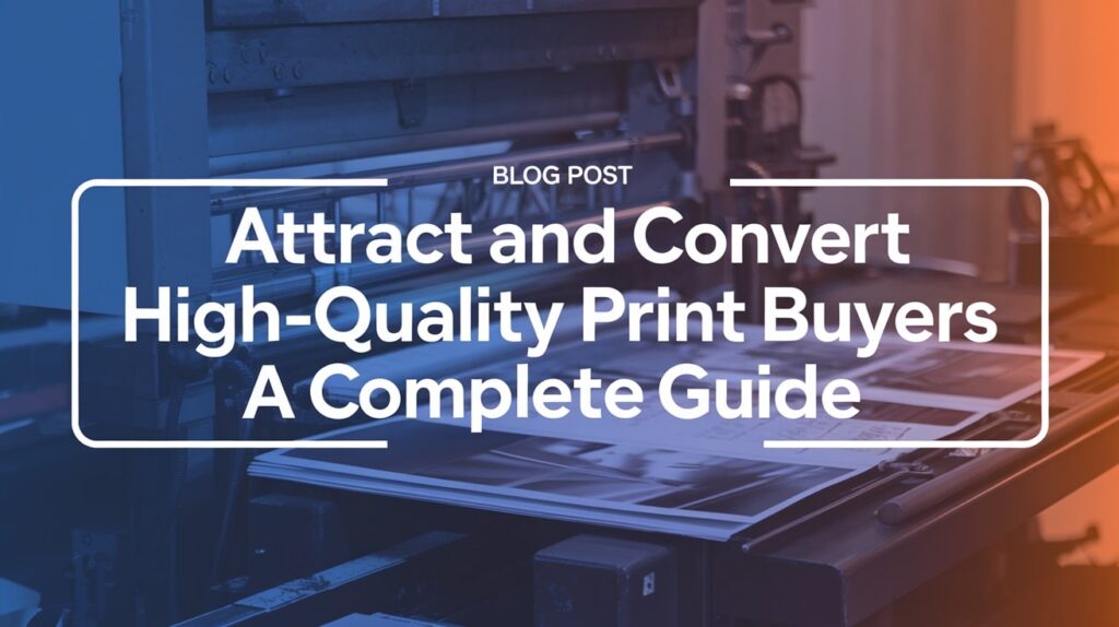 Attract high quality print buyers guide.